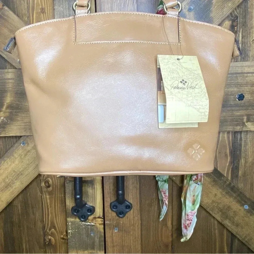 NEW Patricia Nash Zorita Seashell Scarf Satchel Bag - Picture 7 of 11